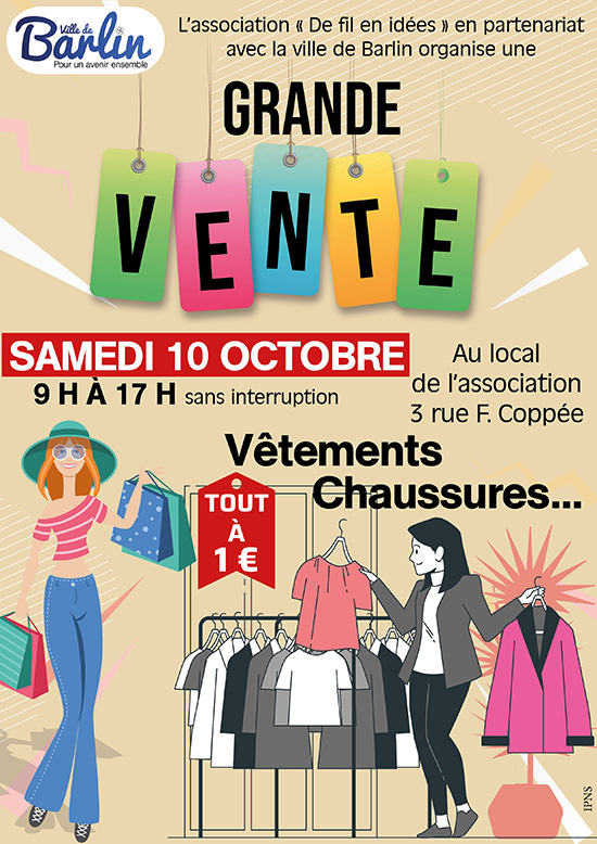 Affiche : Grande vente