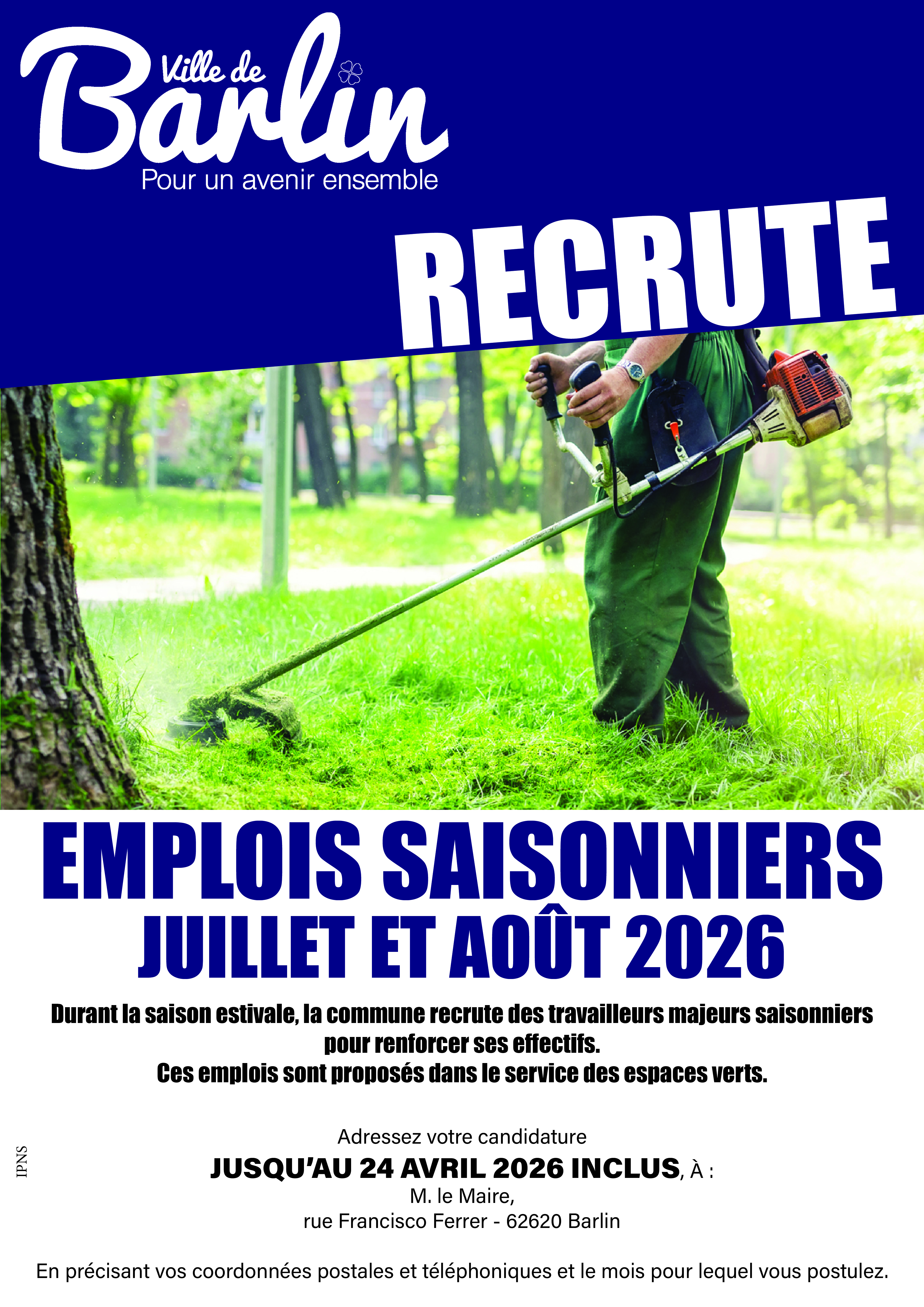 Emplois saisonniers