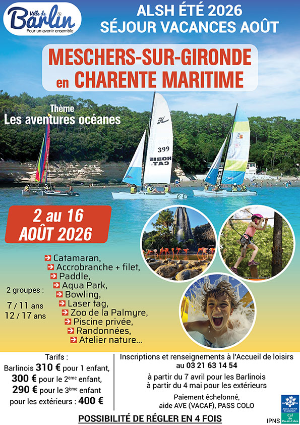 Séjour vacances pour les enfants et ados (7 à 17 ans) 